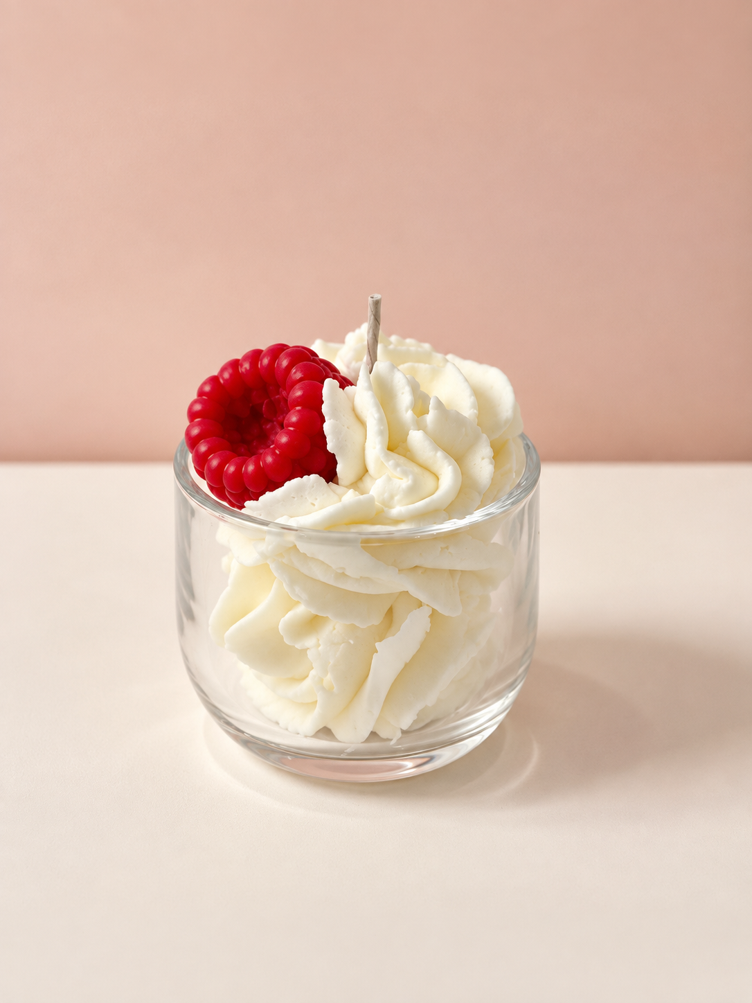 Raspberry Icecream Candle