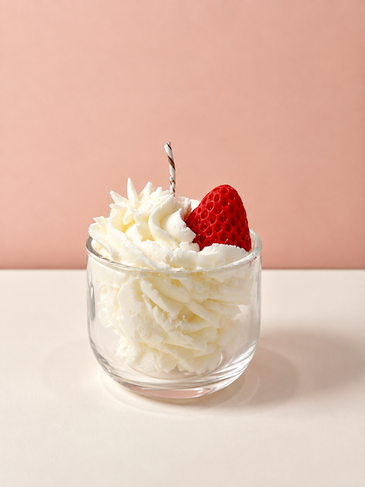 Strawberry Icecream Candle