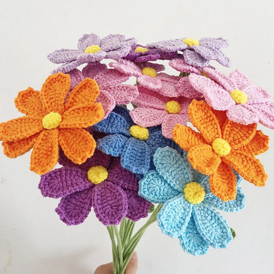 Hand-Knitted Big Flower Bouquet